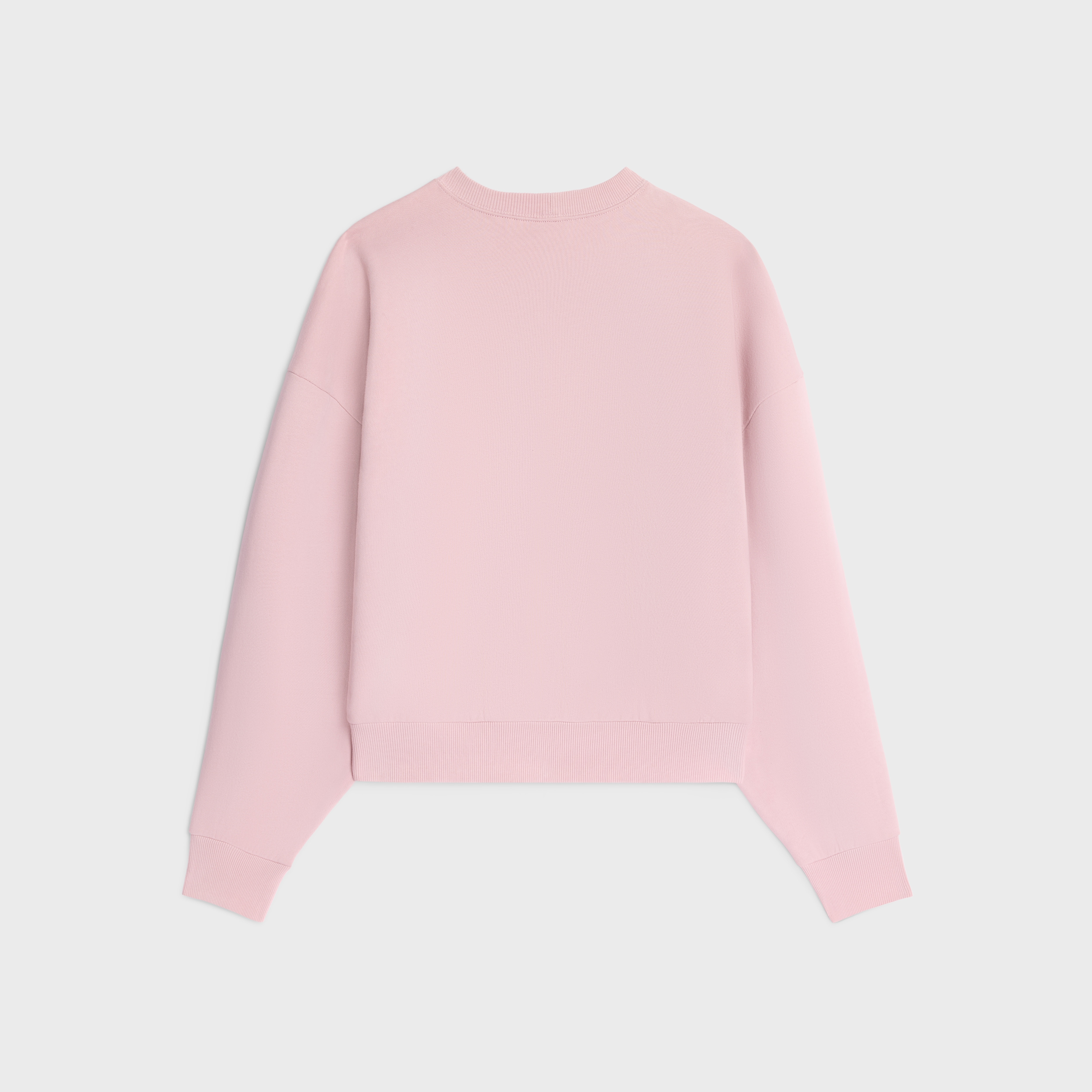 oversized celine sweatshirt in cotton fleece - 2