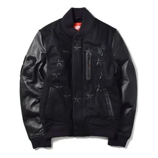 Men's Nike Destroyer Jacket Pattern Windproof Stay Warm Black 802645-010 - 1