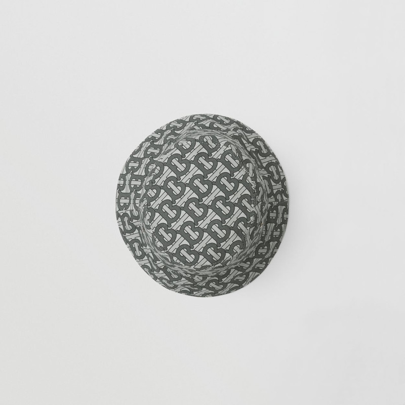 Monogram Print Cotton Bucket Hat 5