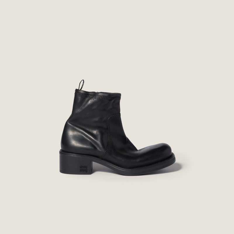 Calf leather booties 2