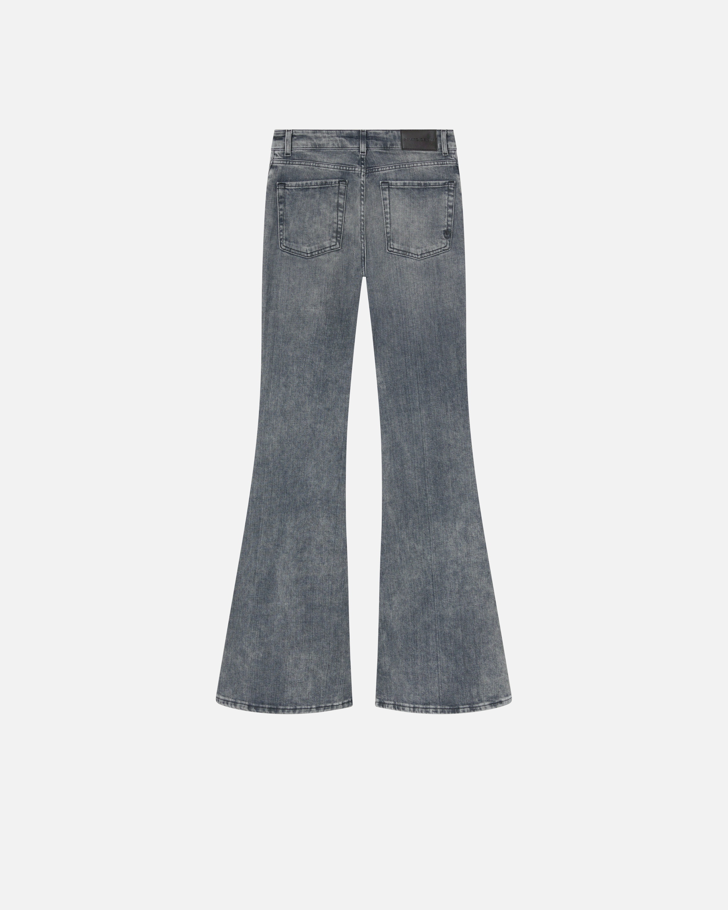 FLARED GREY DENIM JEANS - 6