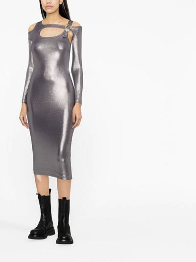 VERSACE JEANS COUTURE metallic cut-out dress outlook