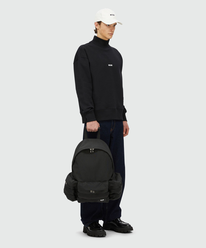 Nylon multi-pocket backpack 5