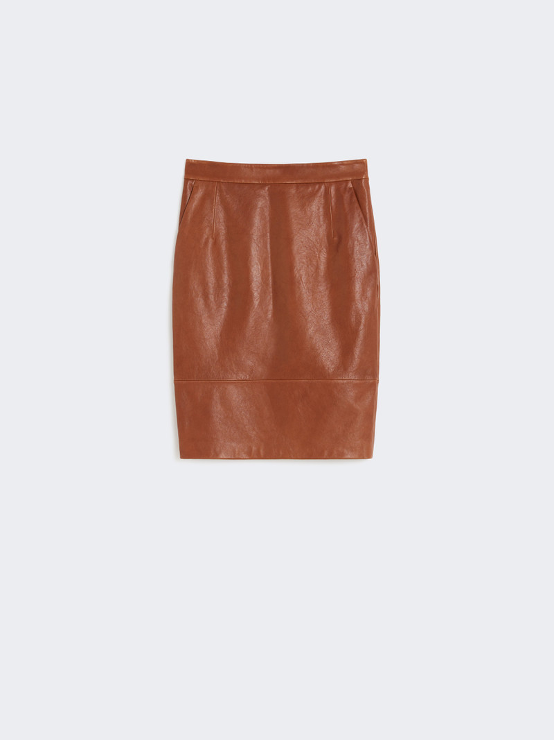 PAPAILE Nappa leather skirt 1