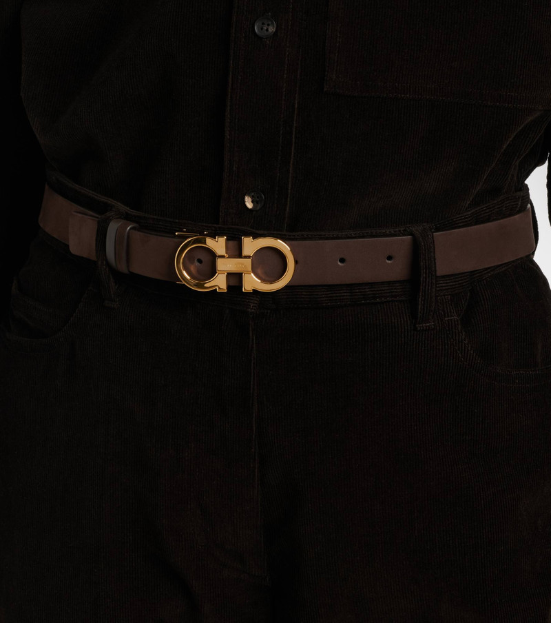 FERRAGAMO Gancio Mediterraneo leather belt outlook