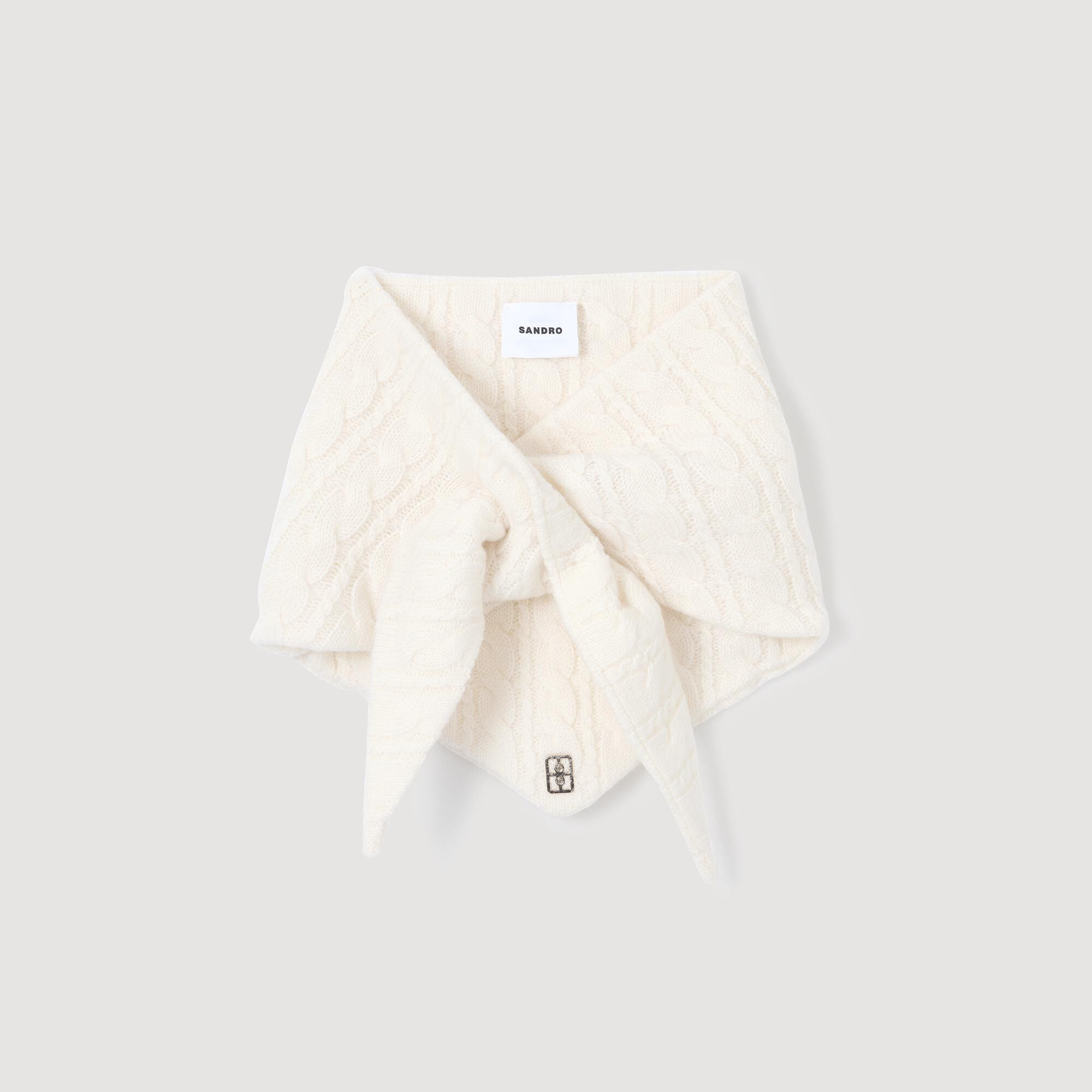 CABLE KNIT BANDANA - 4