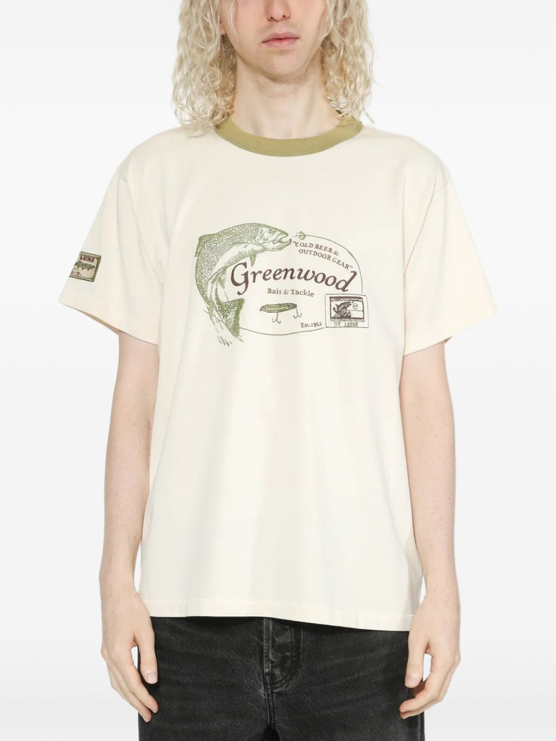 samuel zelig Trail Tee Green Ringer T-shirt outlook