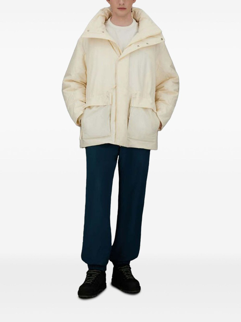 Herno removable-hood wool jacket outlook