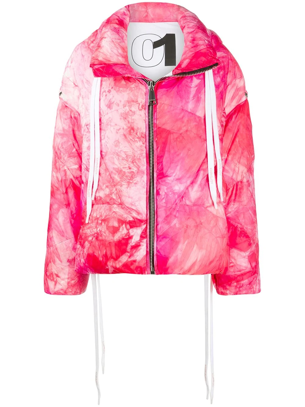 tie-dye padded jacket - 1