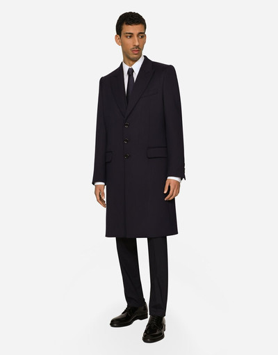 Dolce & Gabbana Single-breasted technical stretch wool coat outlook