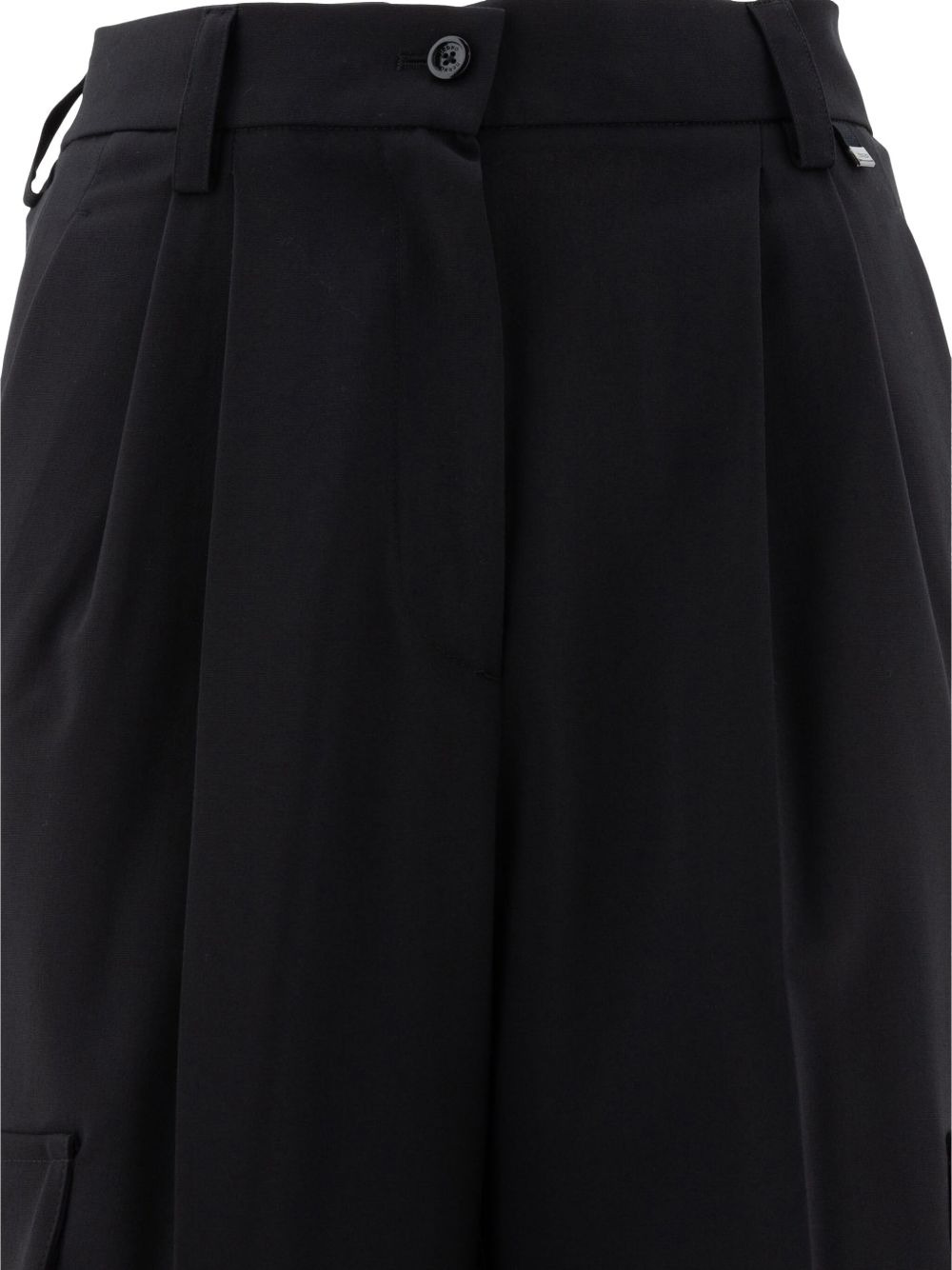pleat-detail cargo trousers - 3