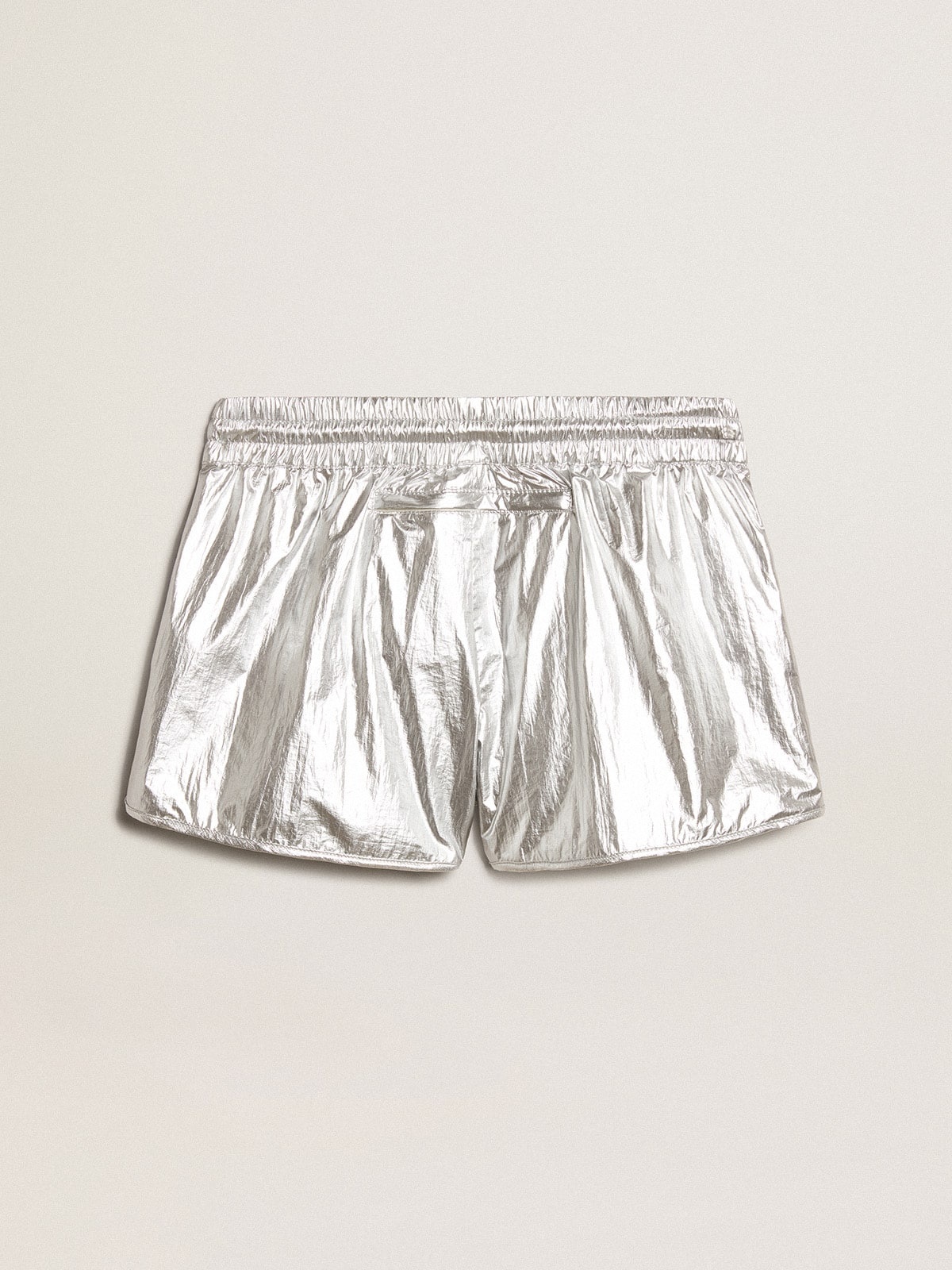 Women’s running shorts in silver fabric - 6