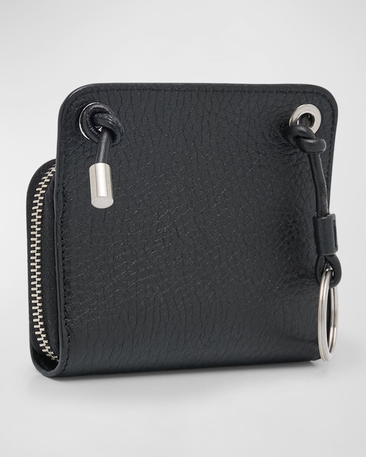 Men's Small Leather Crossbody Bag - 6