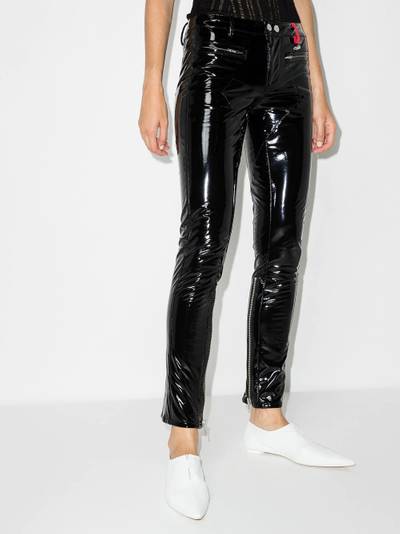 032c Punk patent-leather skinny trousers outlook