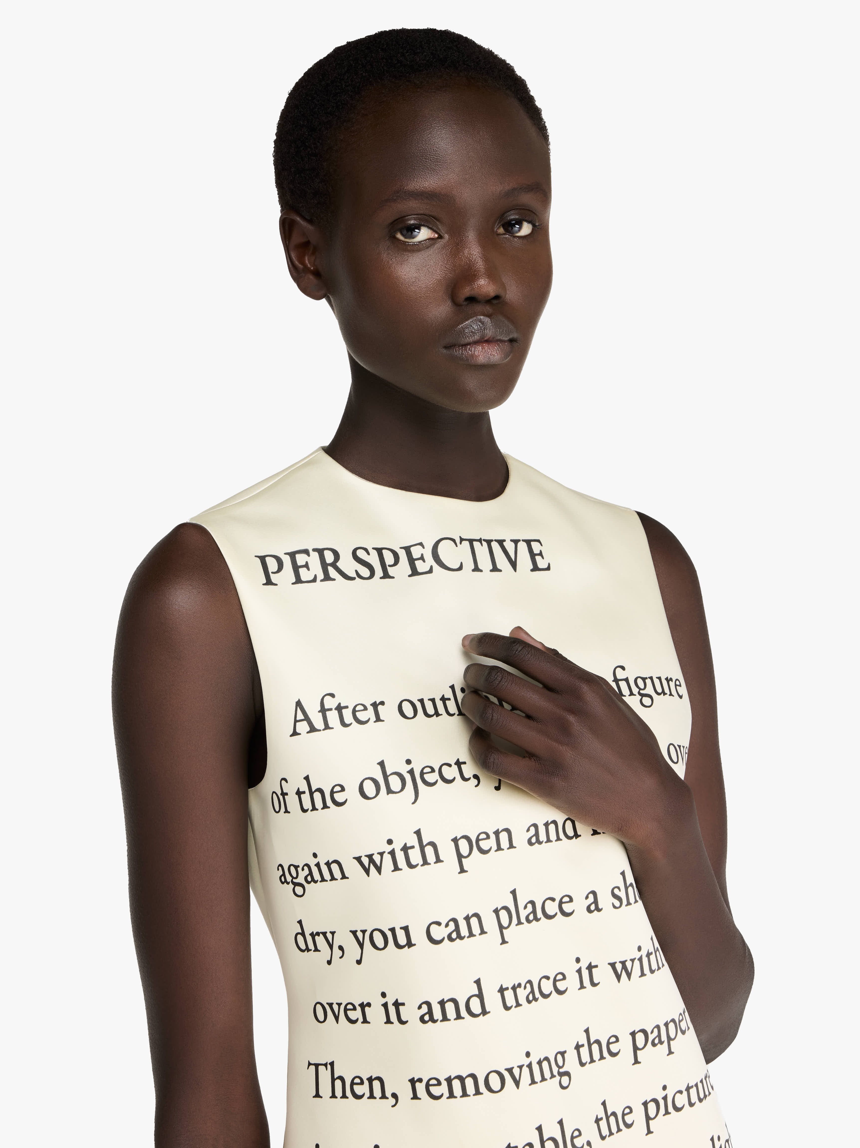 TEXT' PRINT MINI SHIFT DRESS - 5