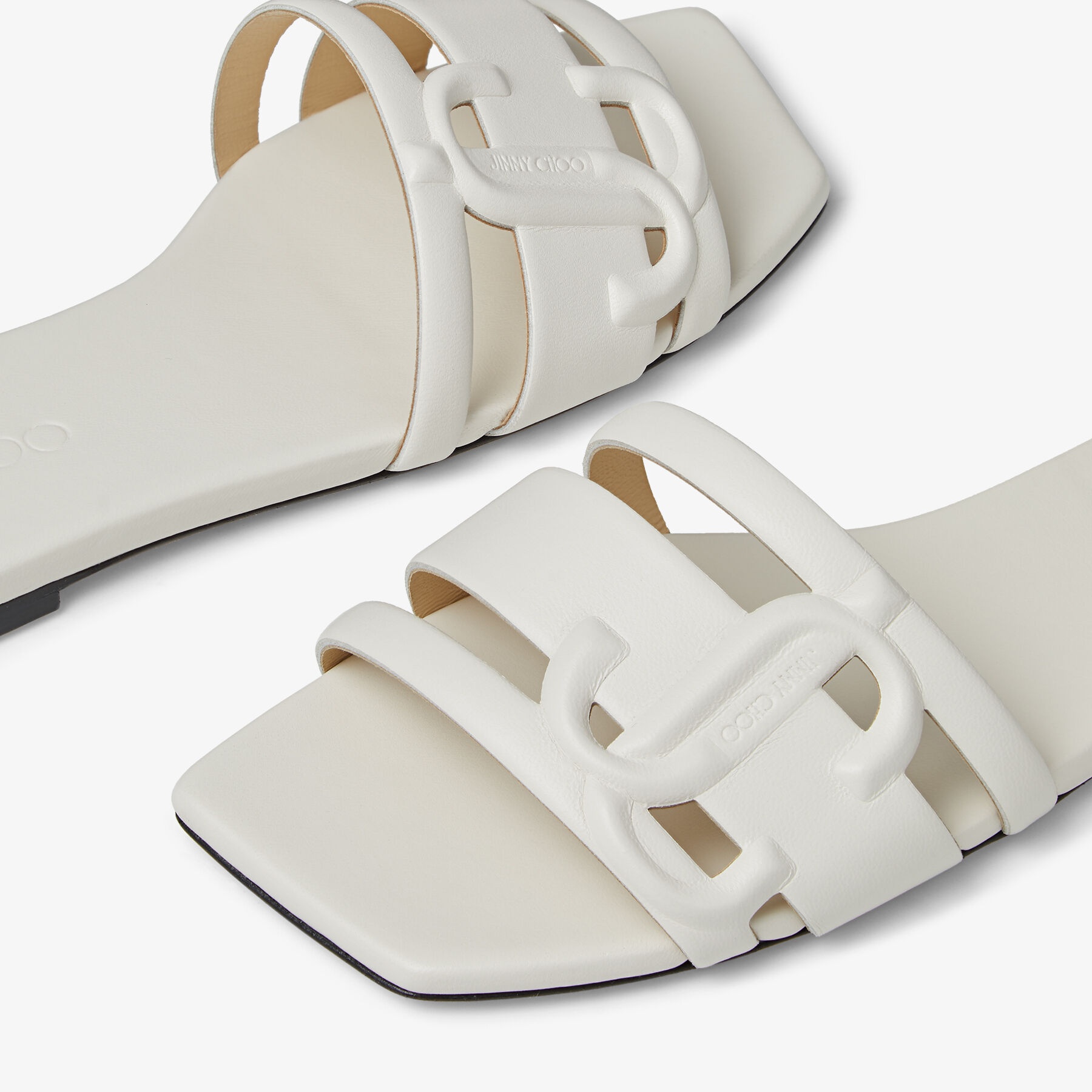 Laran Flat
Latte Nappa Leather Flats with JC Monogram - 4