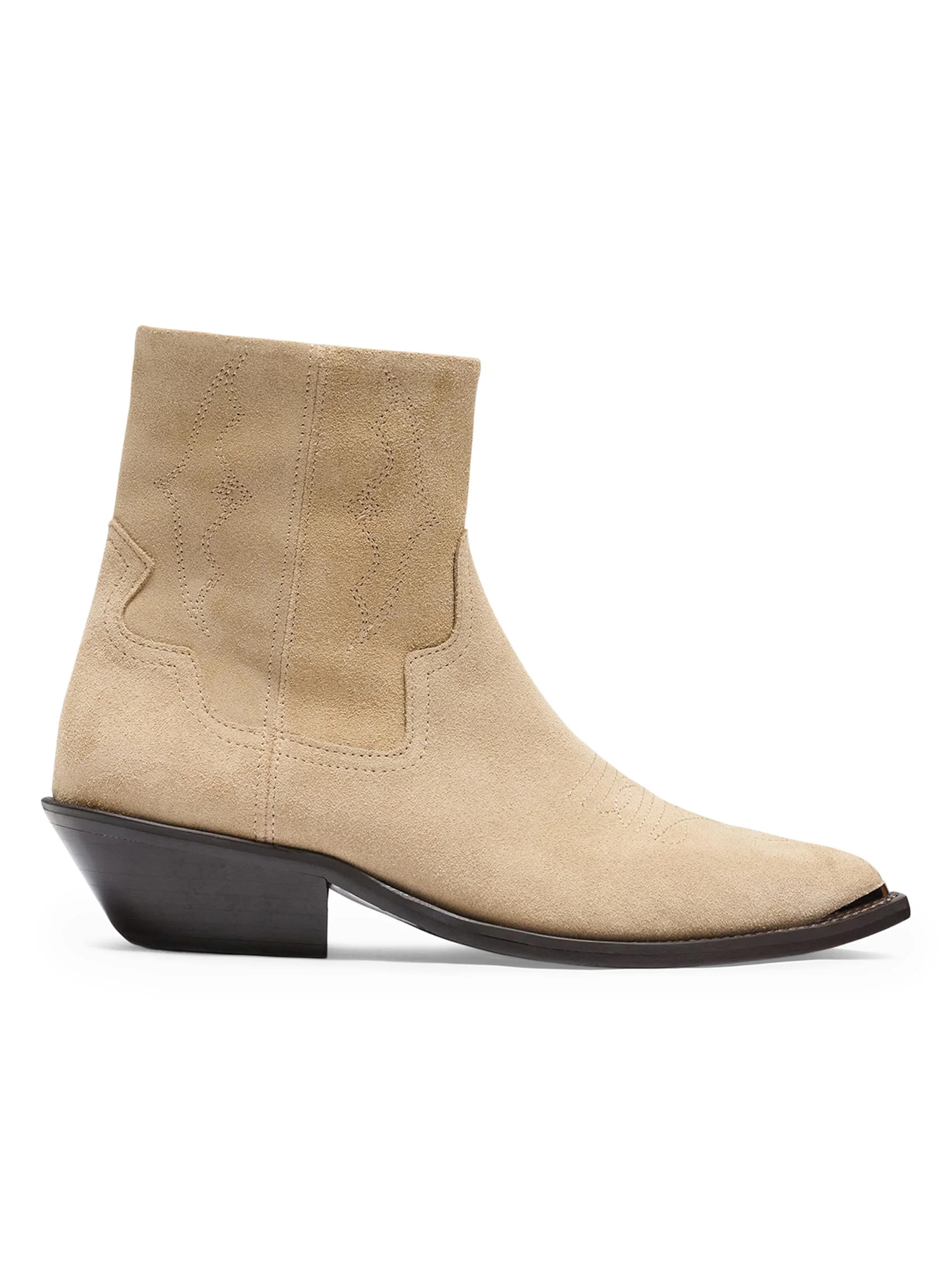 Men's Michael Western Suede Boots - Brown - 1