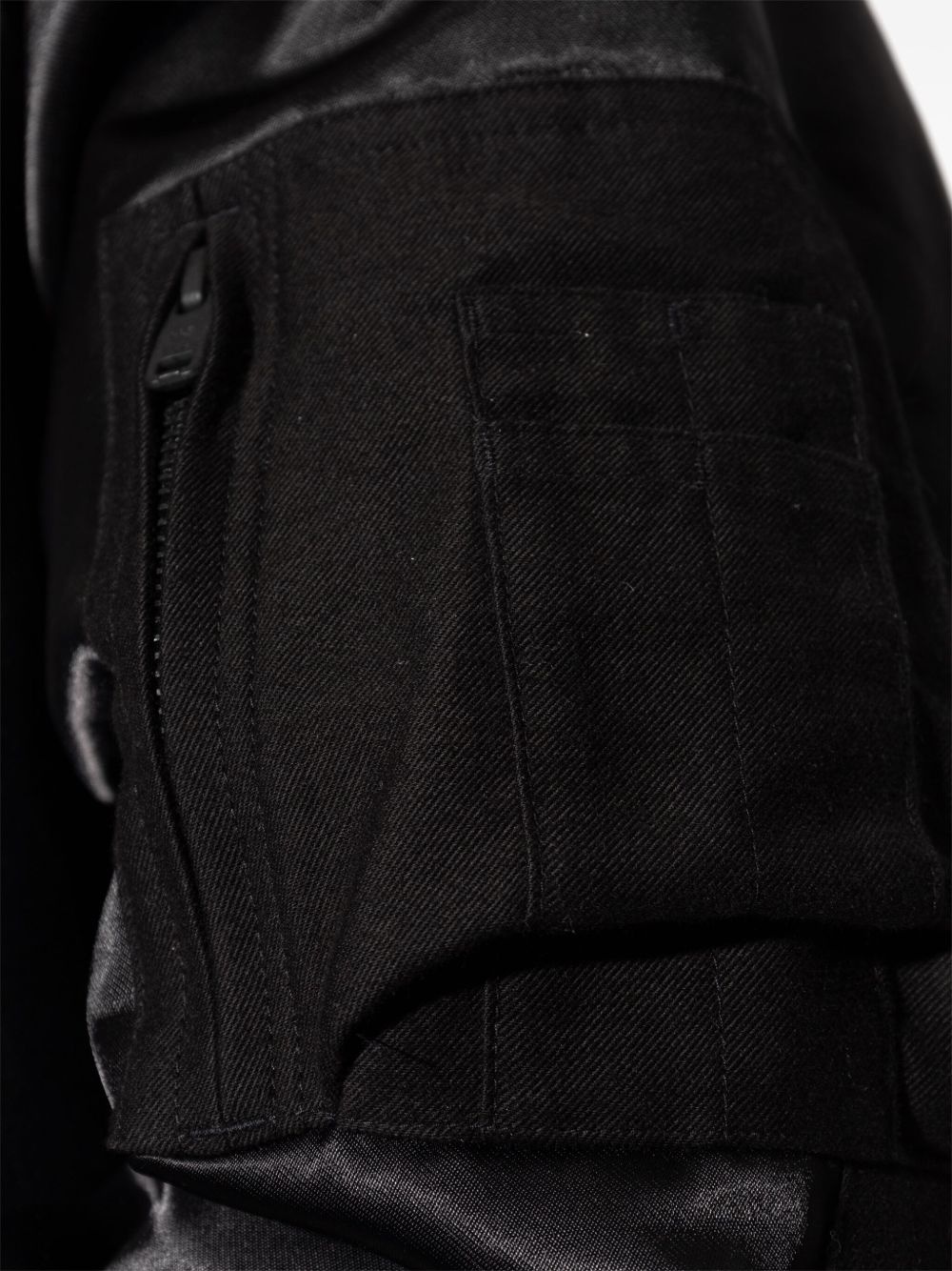 panel-detail bomber jacket - 5