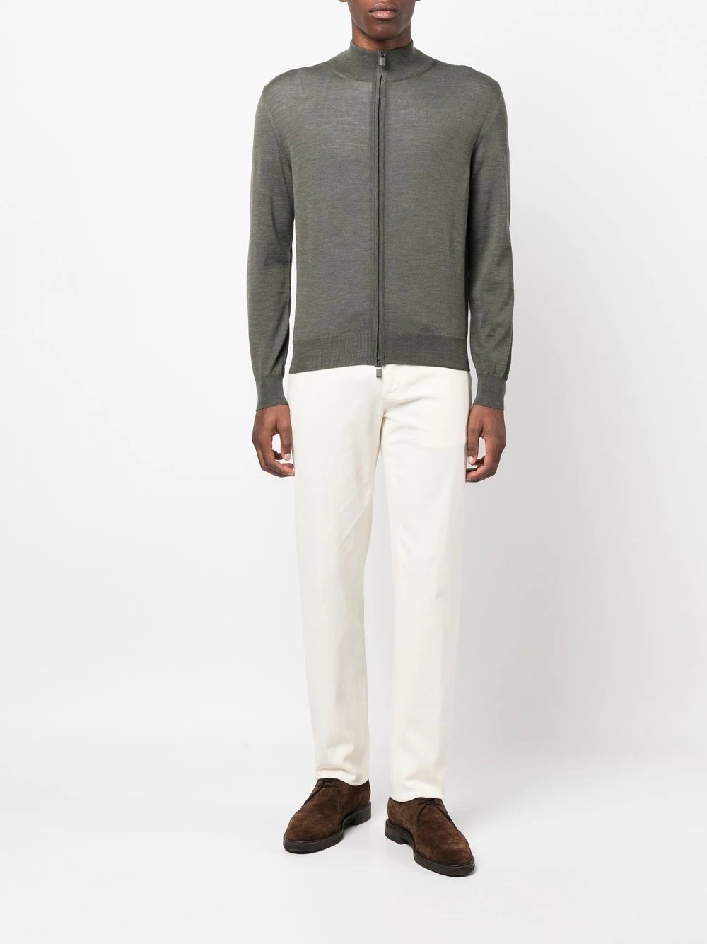 merino-wool zip-up jumper - 2