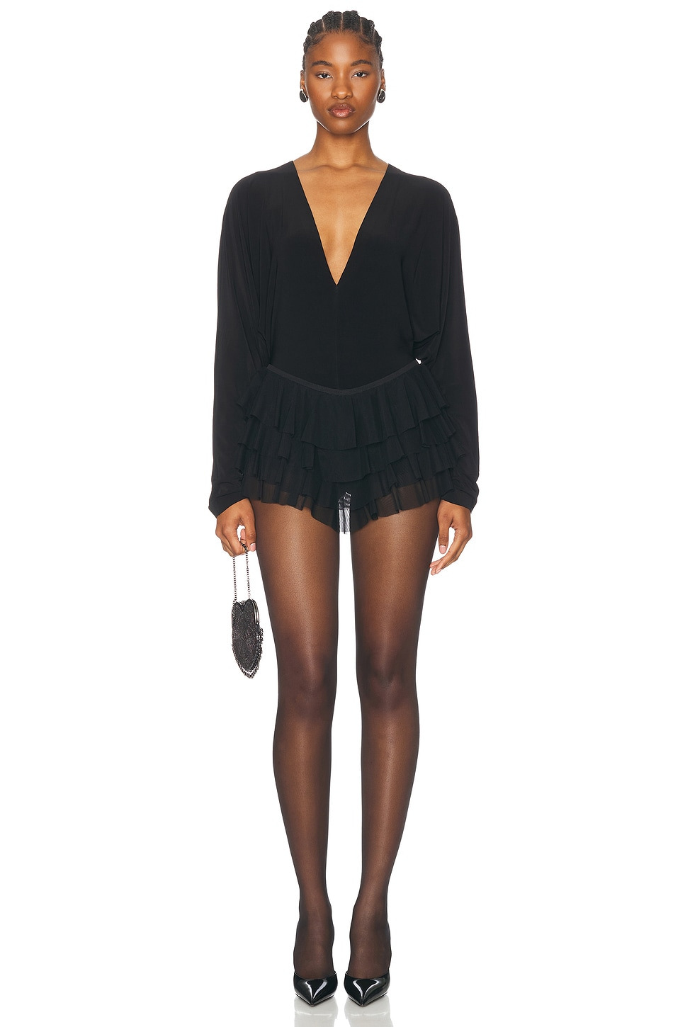 Dolman V Neck Bodysuit - 5