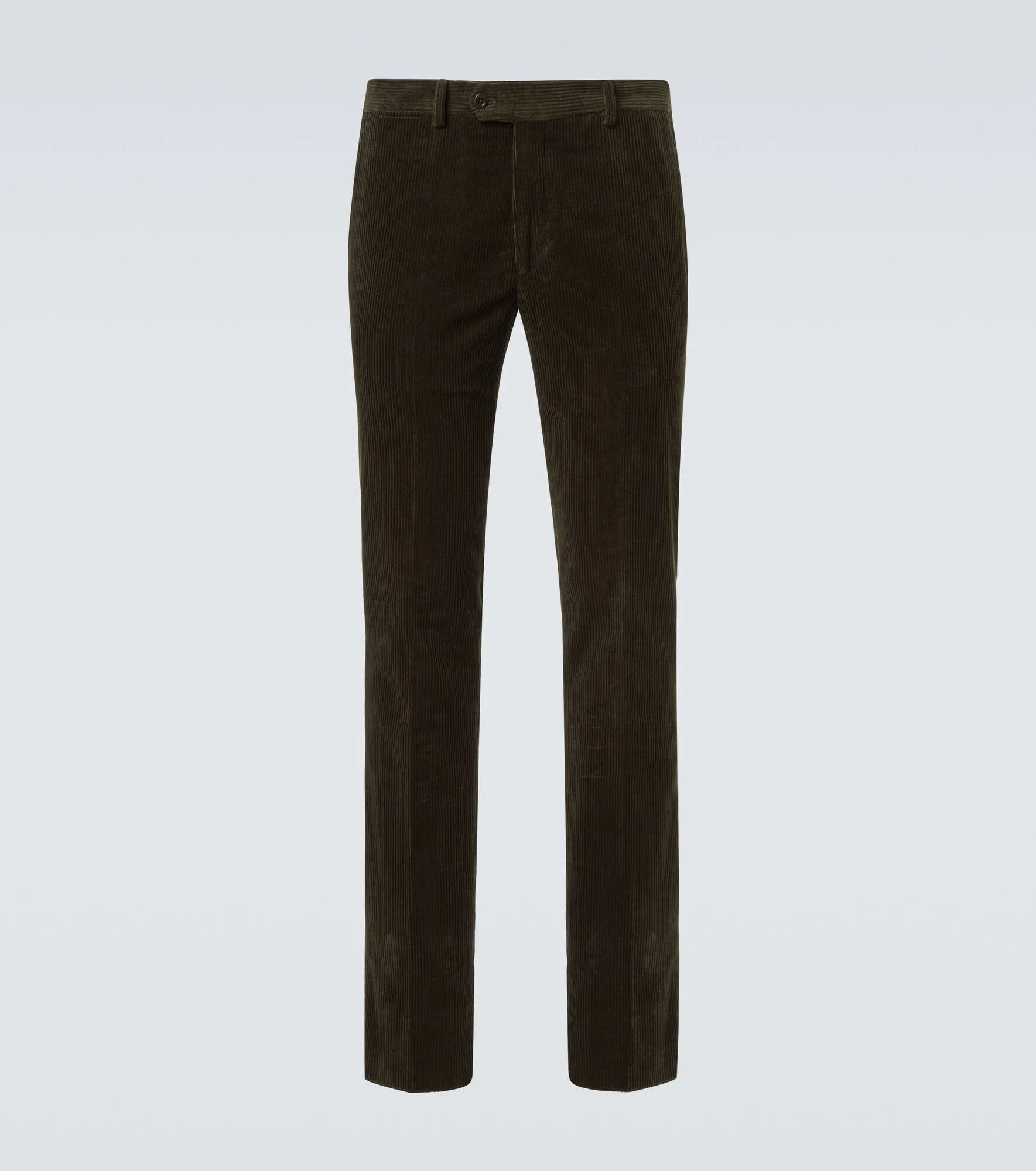 Cotton corduroy straight pants - 1