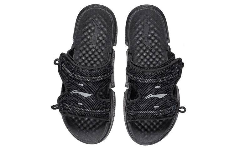 Li-Ning Reflective Sandals 'Black Silver' AGAS013-2 - 4