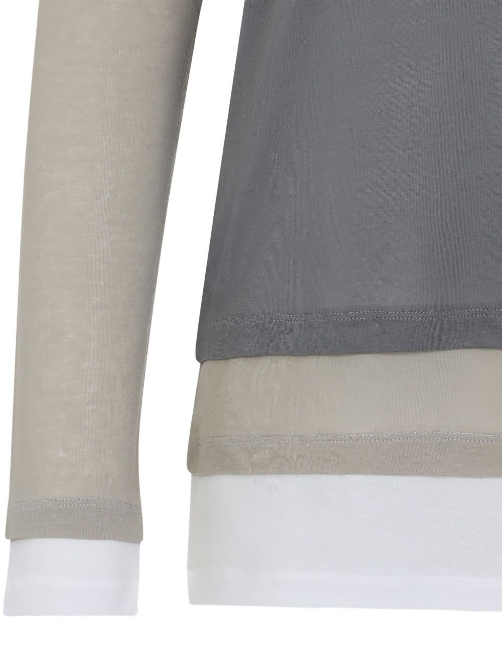 layered long-sleeve dress - 3