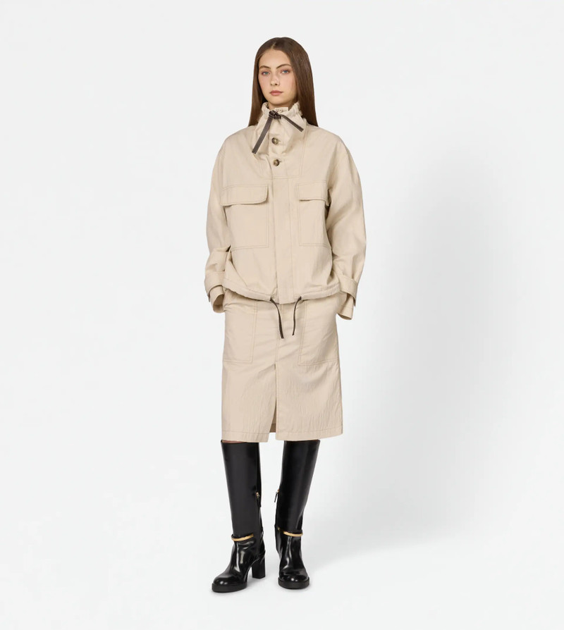 Tod's SKIRT IN TECHNICAL COTTON - OFF WHITE outlook
