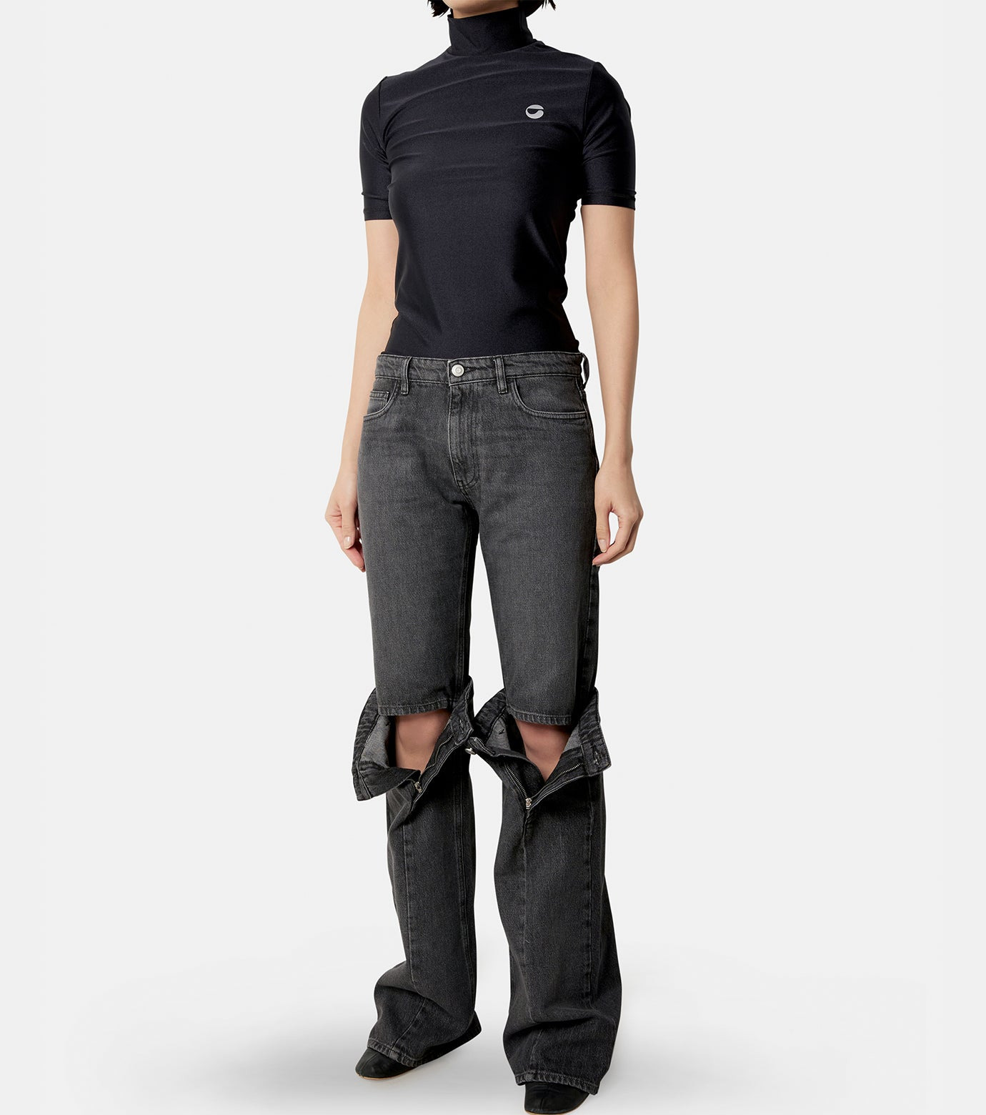 High Neck Fitted Top - 4