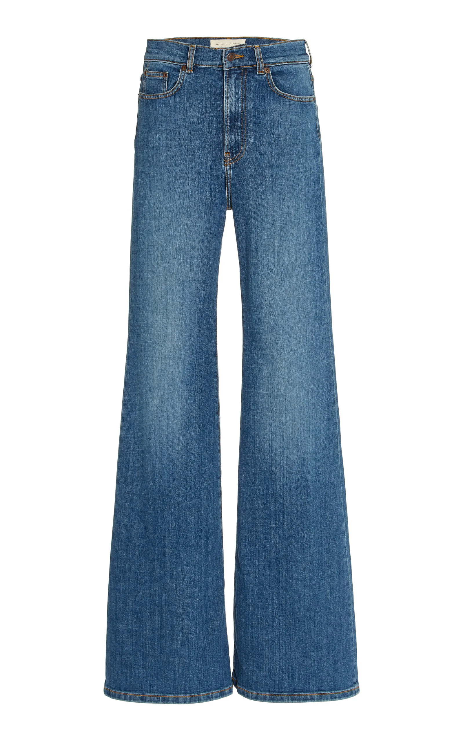 Fuji Stretch High-Rise Flared-Leg Jeans medium wash - 1