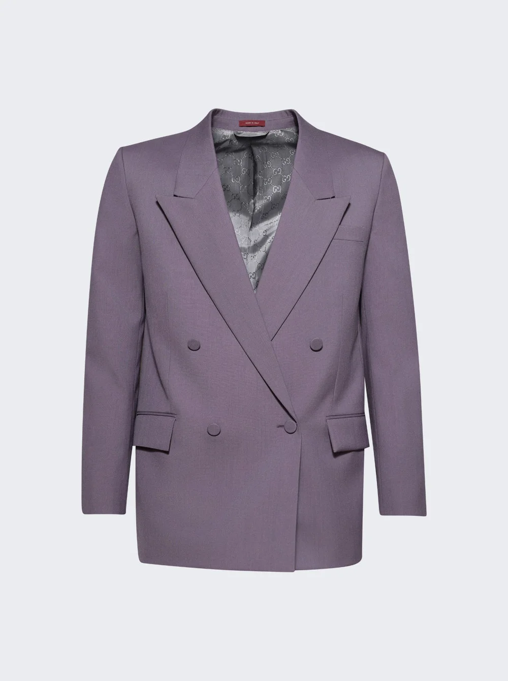 Double Breasted Wool Jacket Wisteria - 1