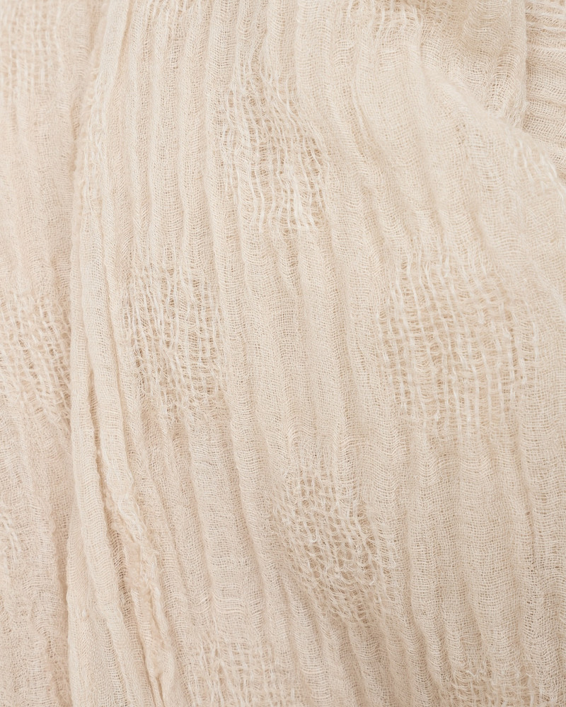 EMPORIO ARMANI BRUSHED LINEN-BLEND POLKA-DOT JACQUARD STOLE outlook