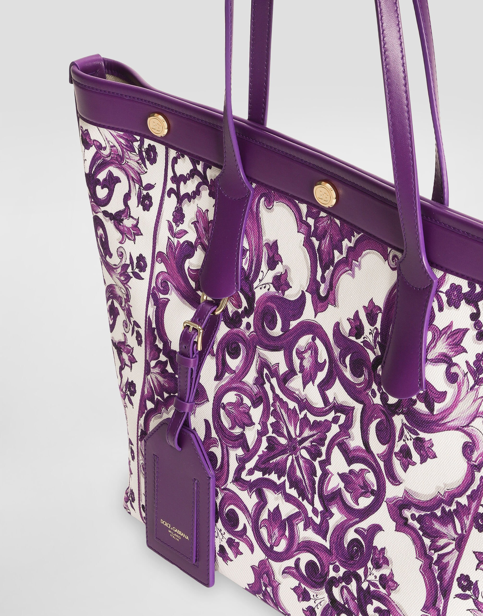Majolica-print atene shopping bag - 6