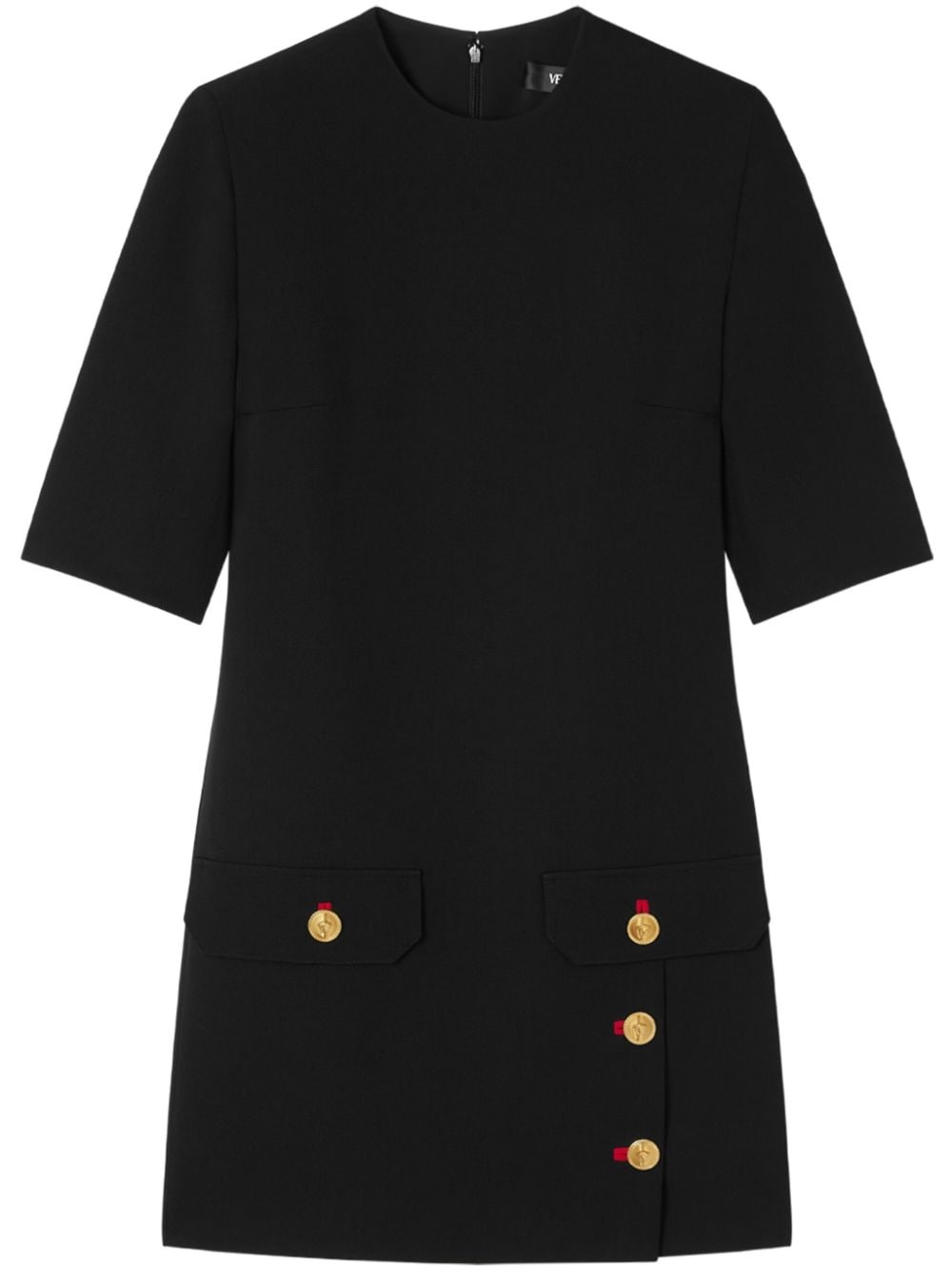 wool gabardine mini dress - 1