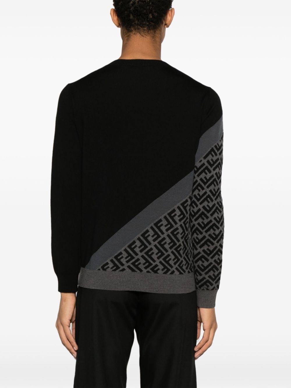 FF-pattern intarsia-knit jumper - 4