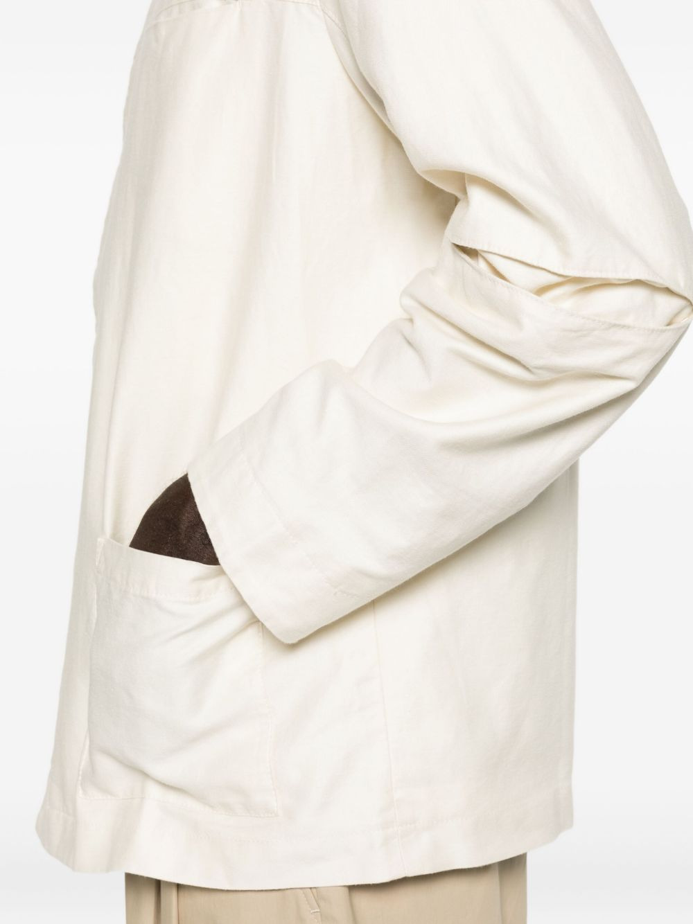 split-cuff shirt jacket - 5