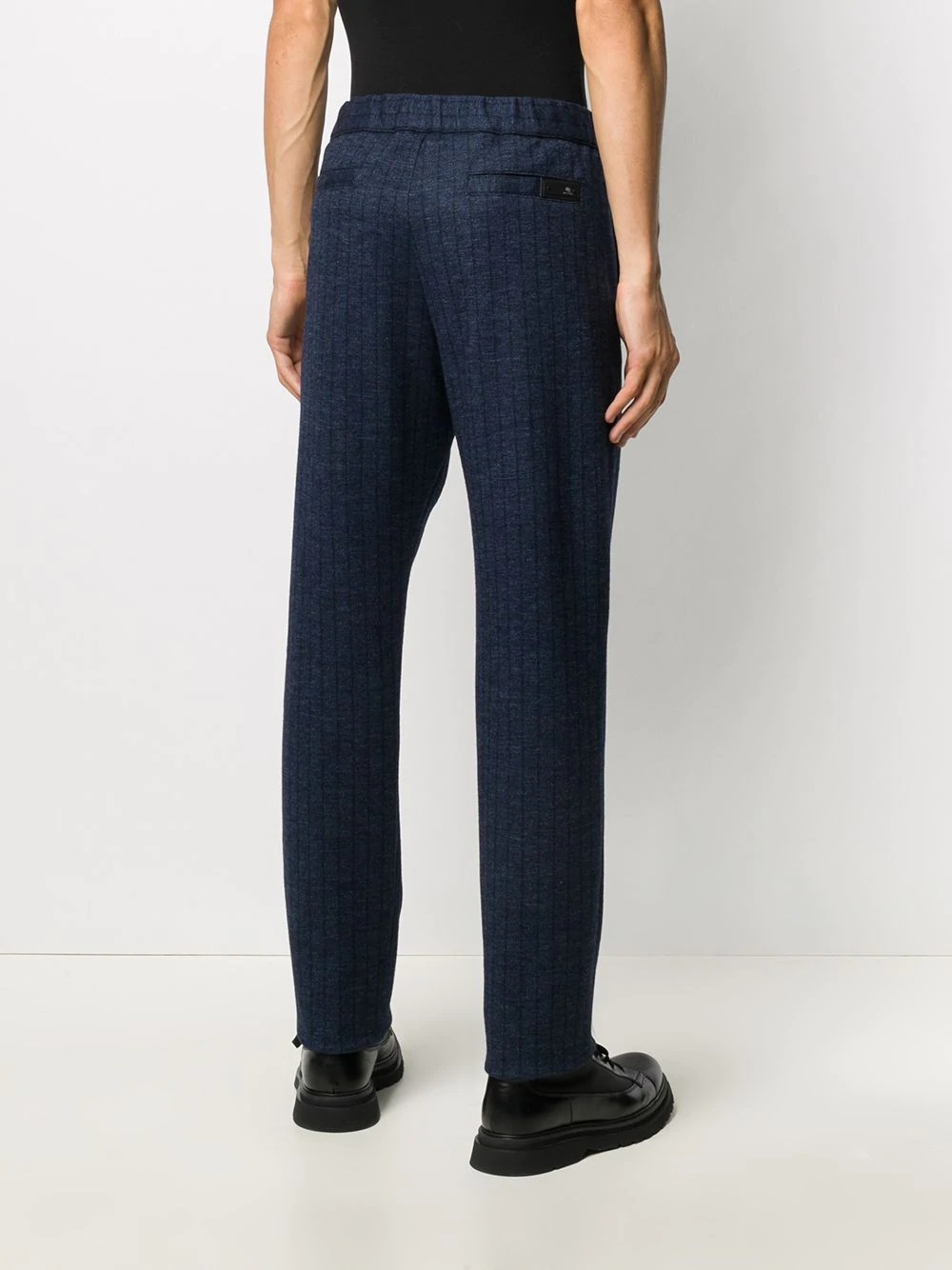 striped drawstring trousers - 4