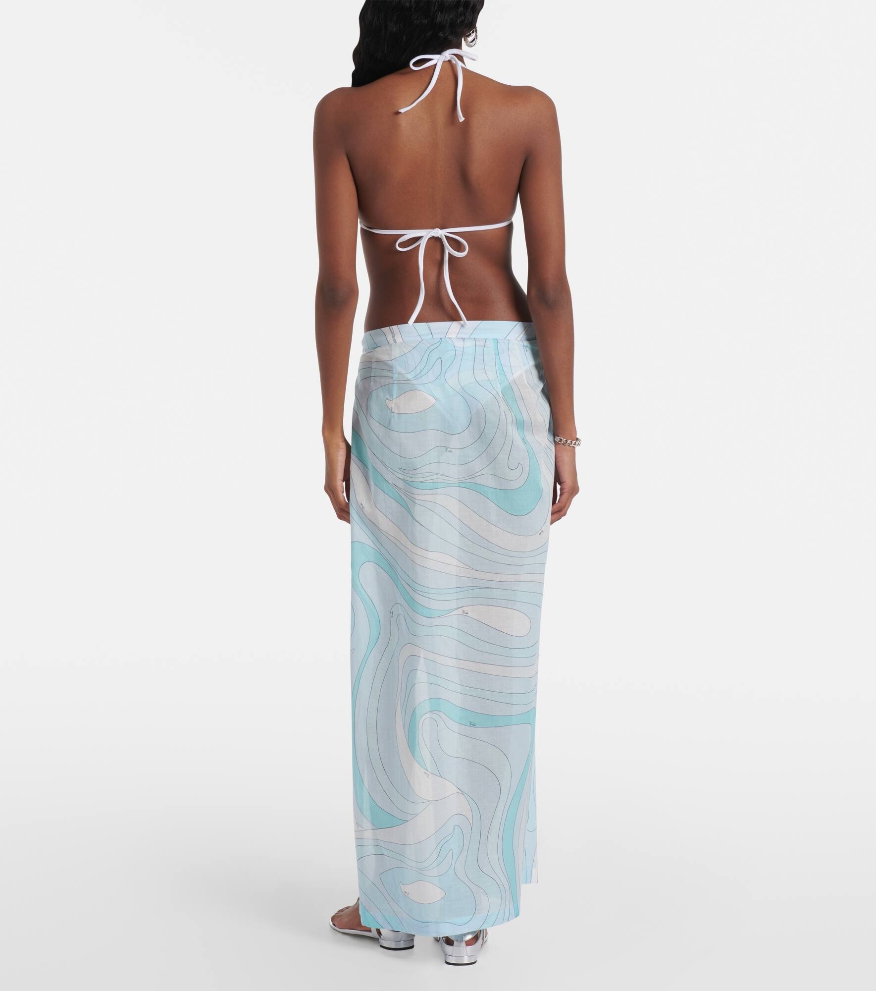 Marmo cotton muslin beach cover-up - 3