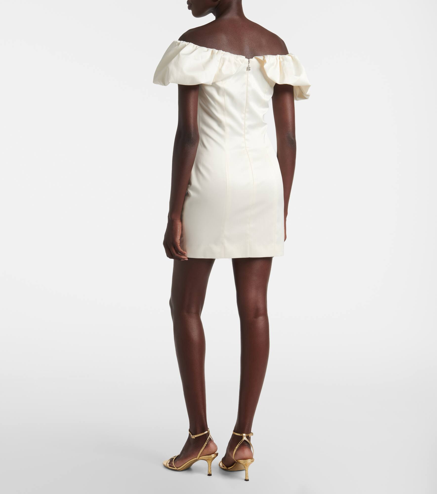 Draped off-shoulder minidress - 3