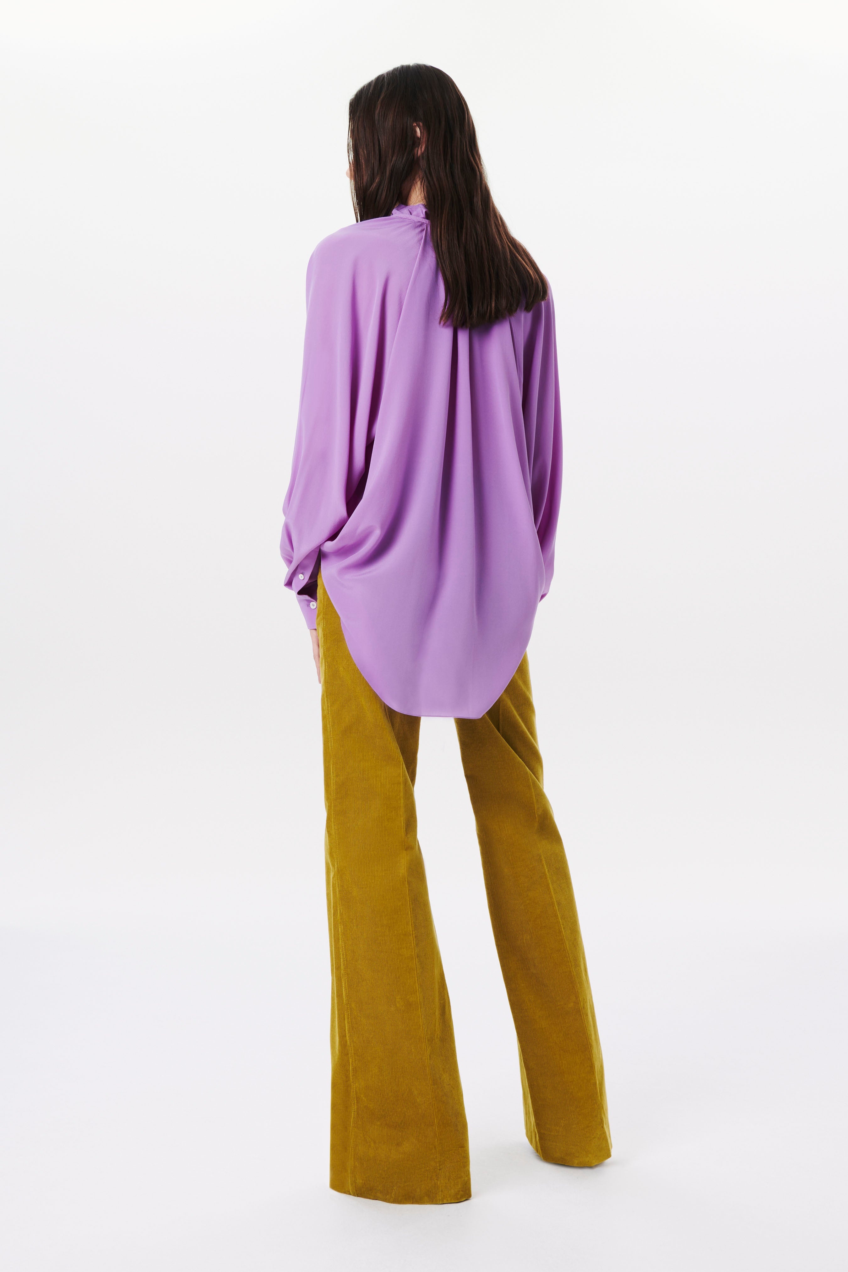 Corduroy Alina Trouser in Moss Green - 4