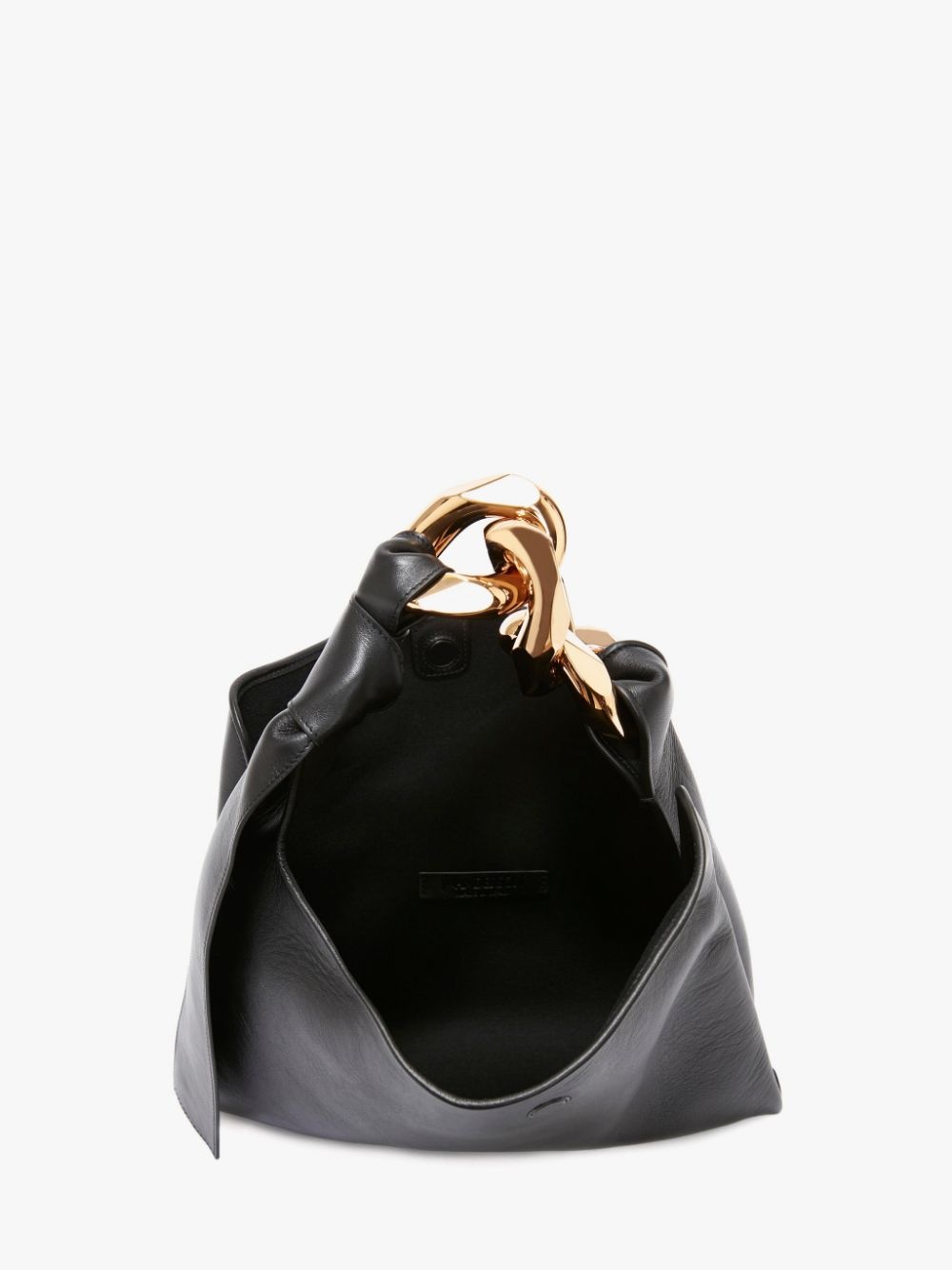 SMALL CHAIN HOBO - LEATHER SHOULDER BAG - 3