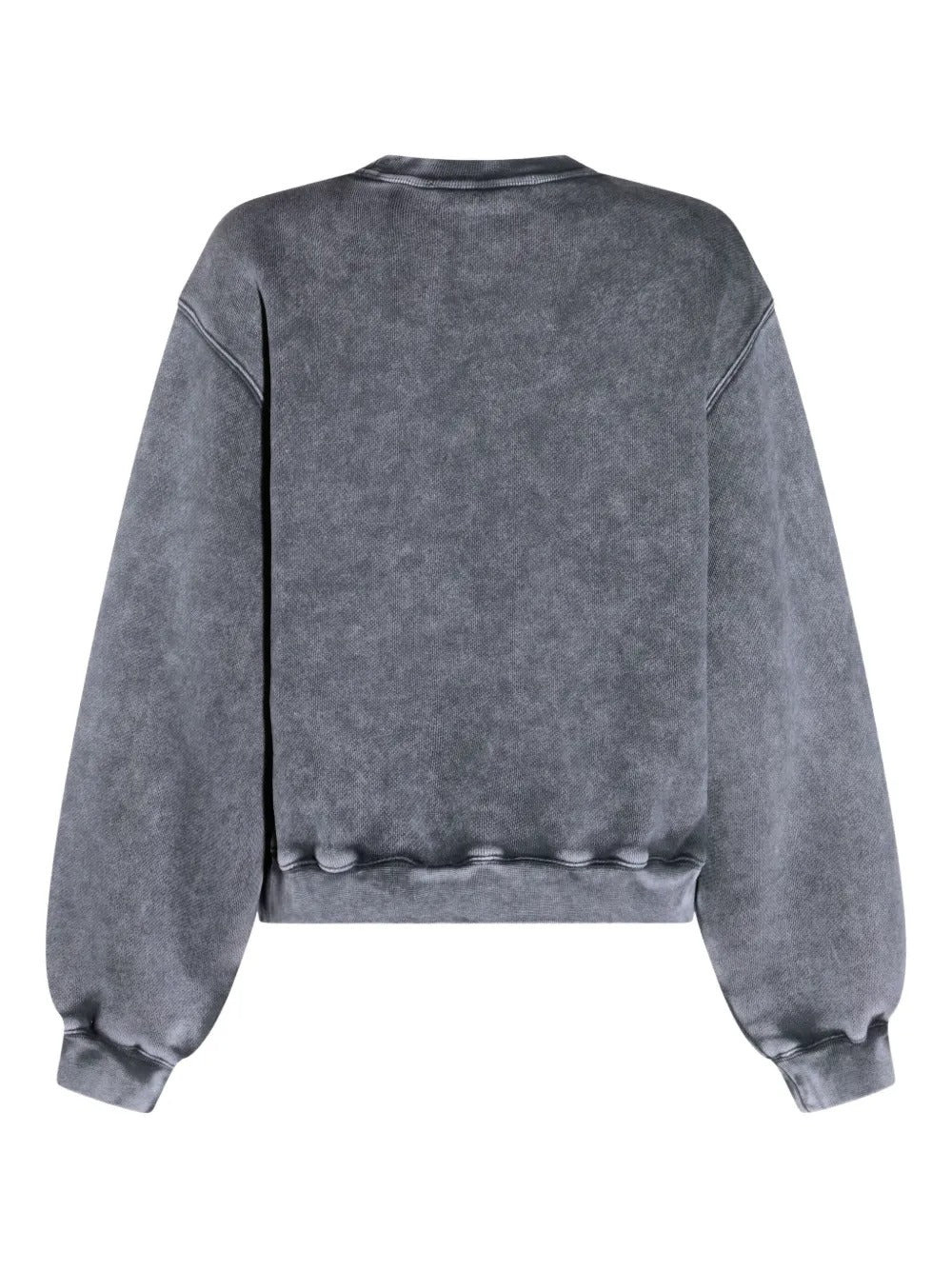 T BY ALEXANDER WANG - Women Essential Terry Crew Puff Paint Logo Sweatshirt - 2