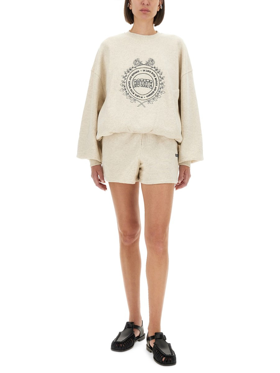 HEAVY COTTON SHORTS WITH LOGO - 2