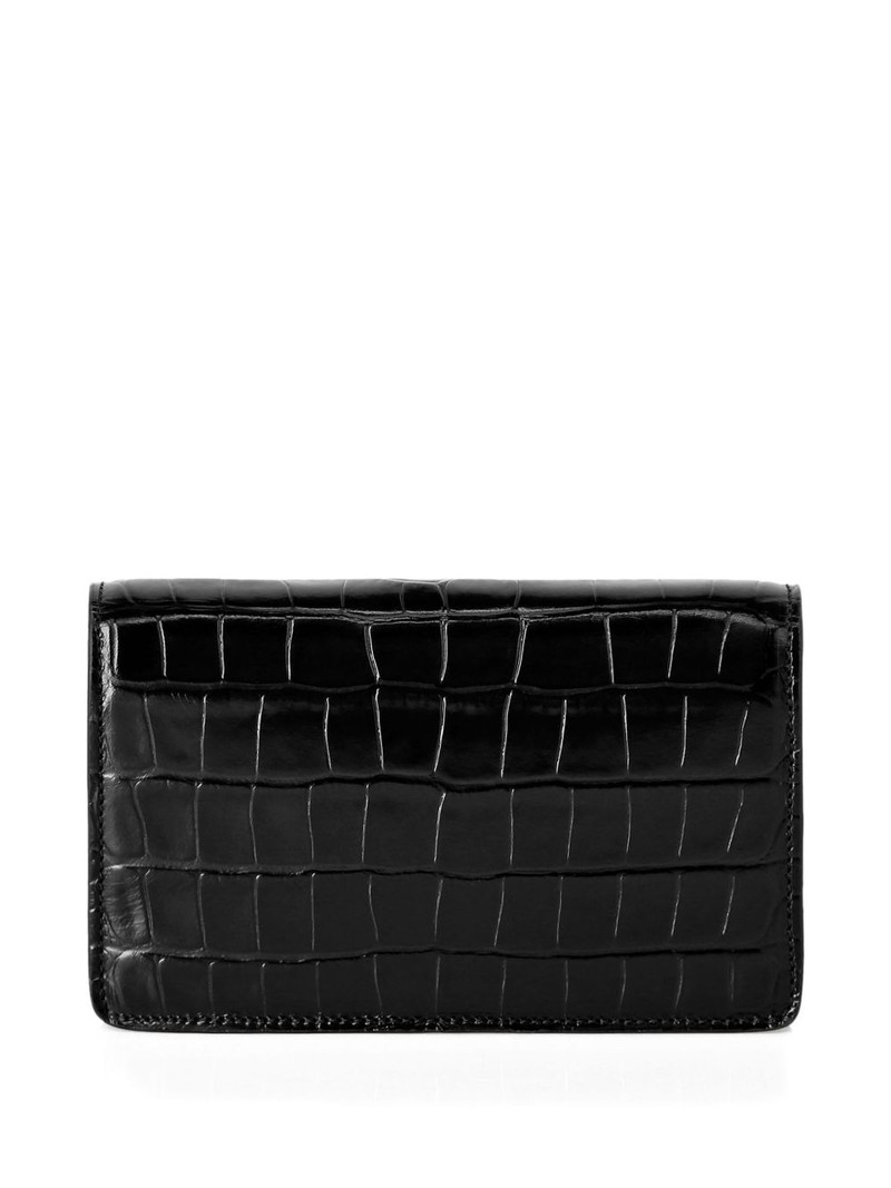 crystal-embellished crocodile-effect clutch 3