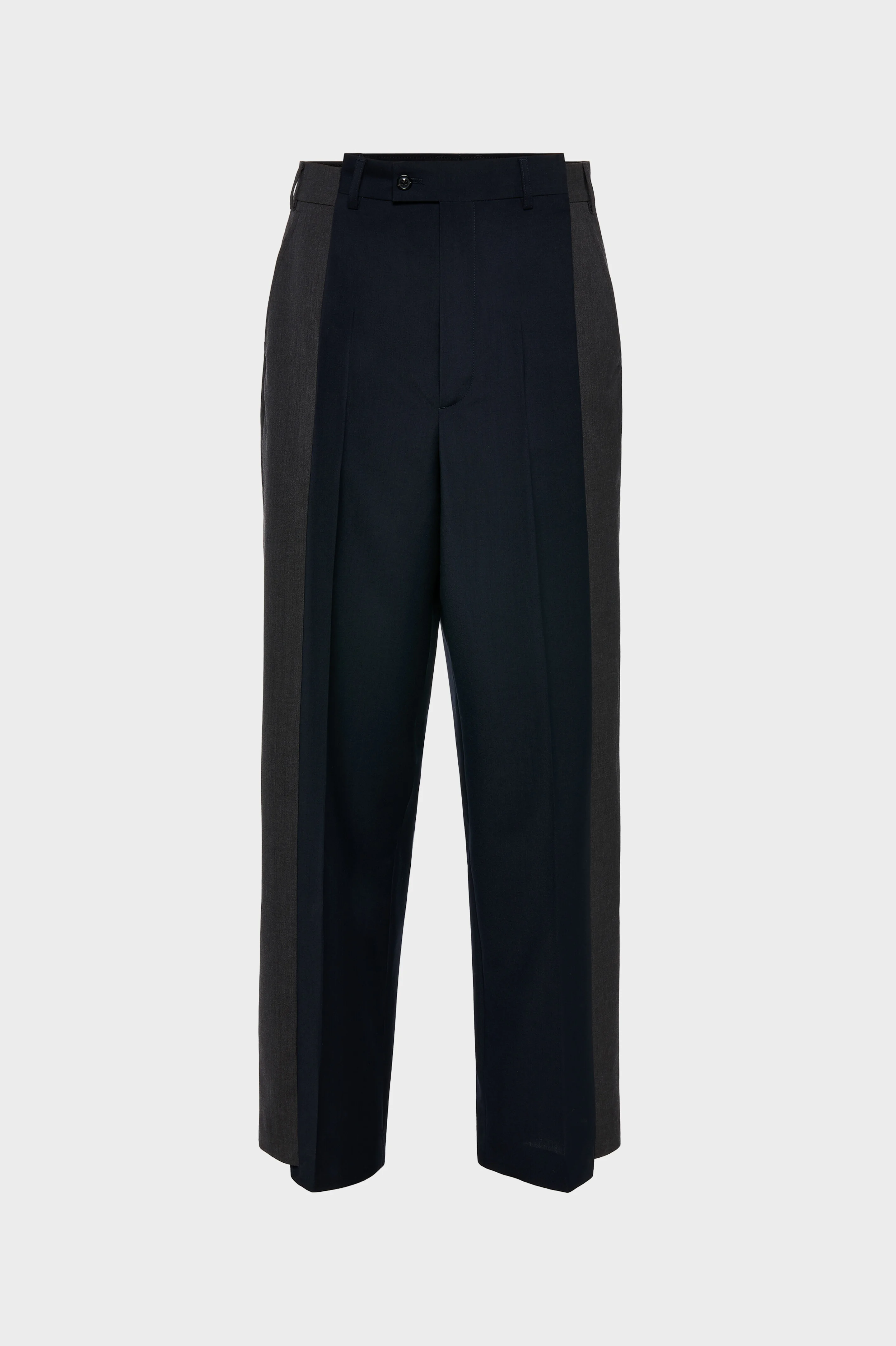 Two-Tone Wool Trousers - 1