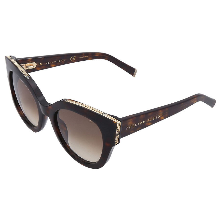 Philipp Plein Brown Gradient Cat Eye Ladies Sunglasses SPP026S 0722 53 - 4