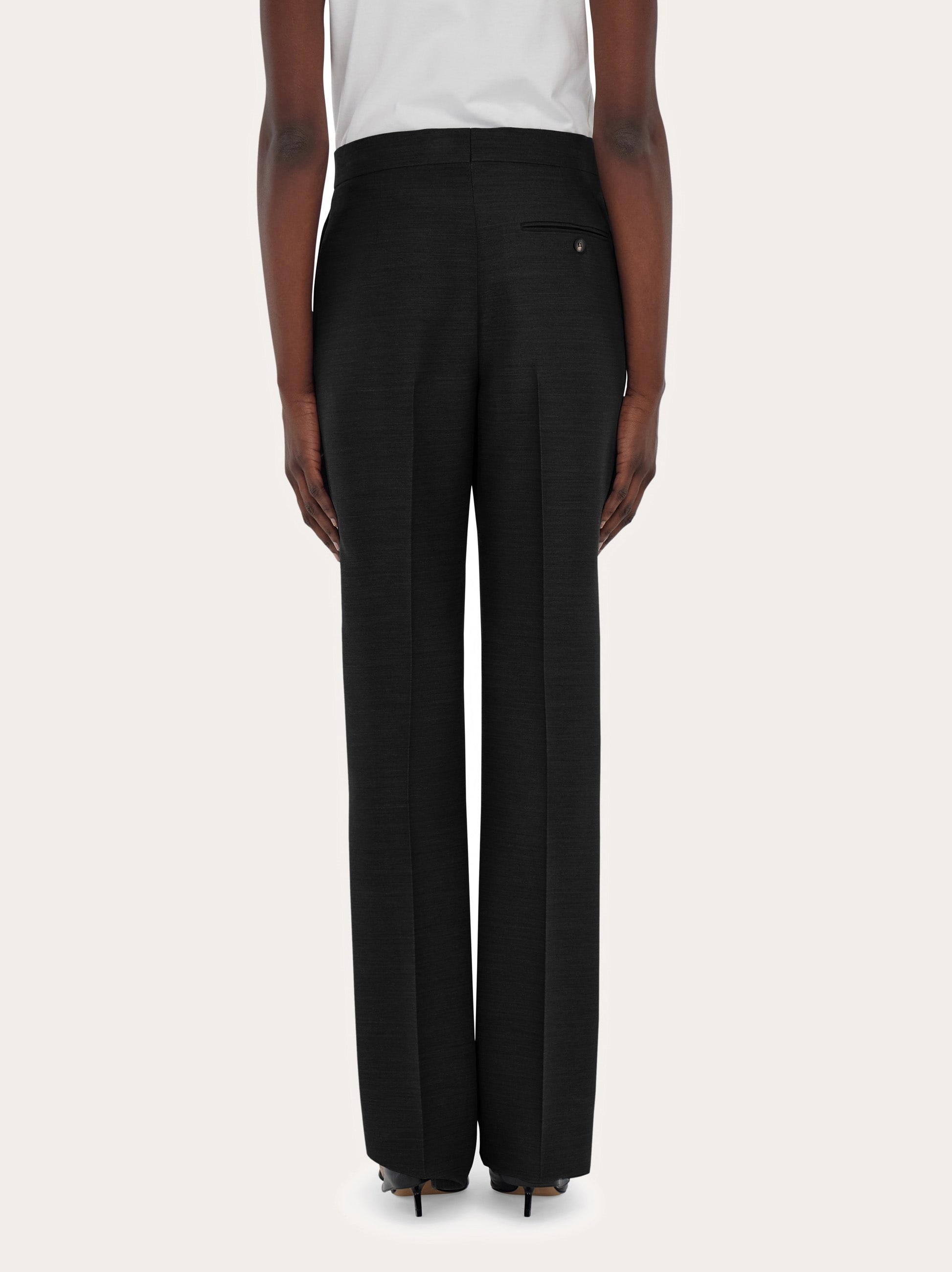 Wool faille trouser - 4
