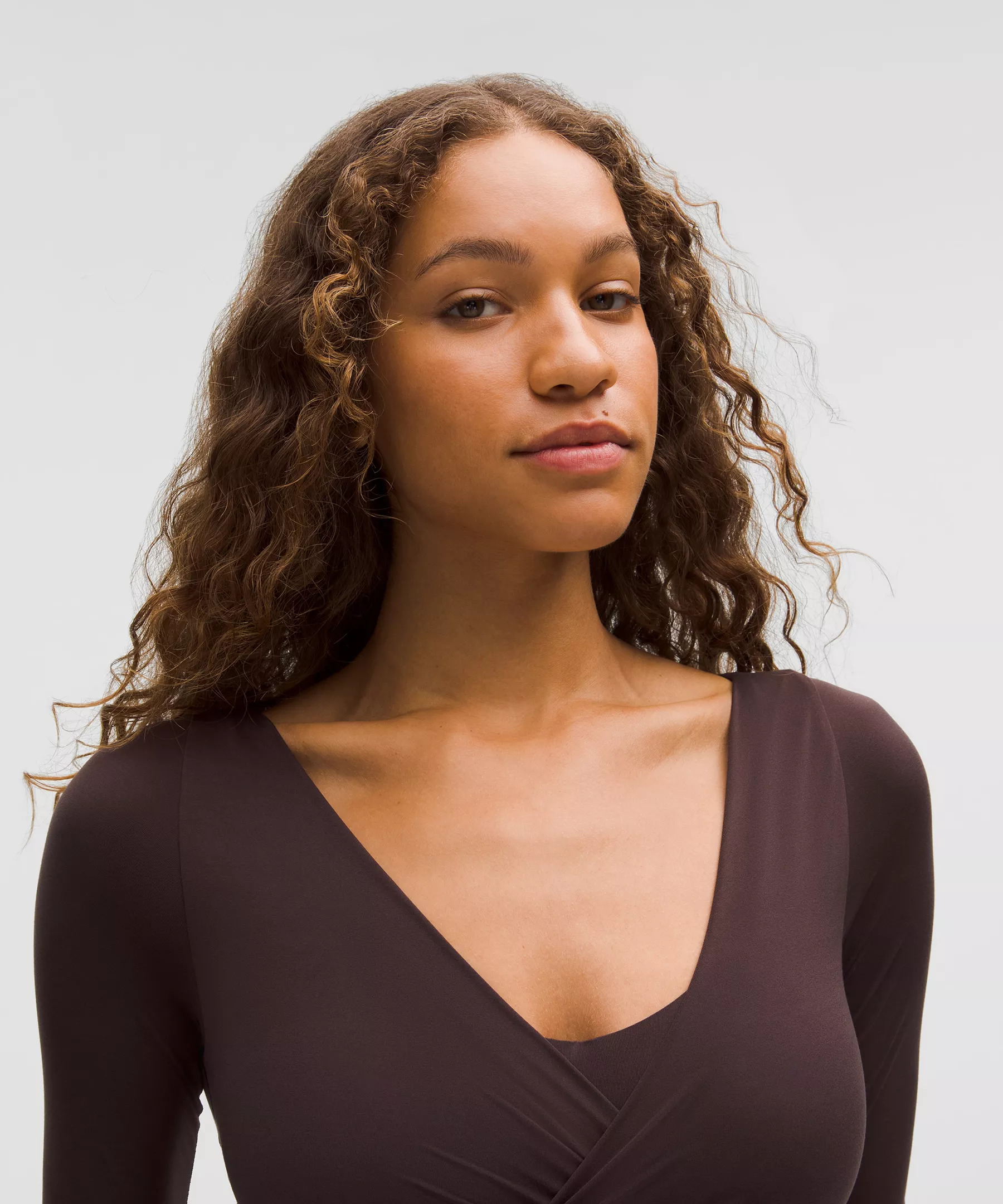 Wundermost Ultra-Soft Nulu Wrap-Front Long-Sleeve Bodysuit - 4
