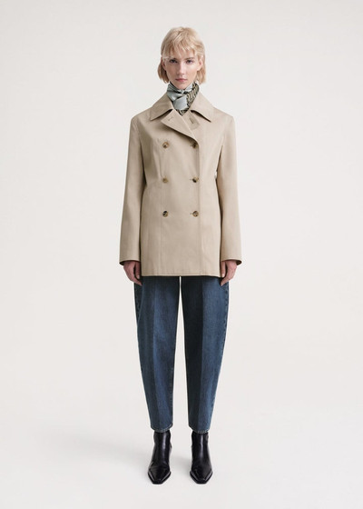 Totême Structured-Waist jacket overcast beige outlook