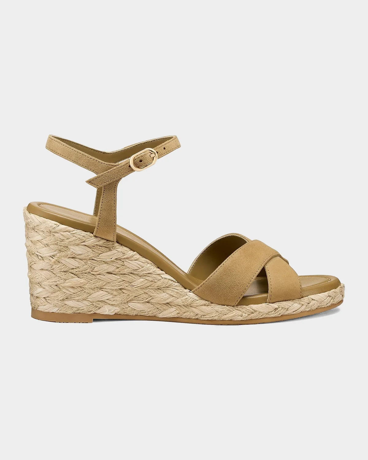 65mm Dayna Suede Espadrille Wedge Sandals - 1